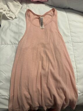 Free People Ribbed Pink Tank Top - Womens Sleeveless Knit